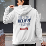 Hoodie Believe Blanco