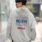 Heather Gray Believe Hoodie