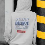 Heather Gray Believe Hoodie