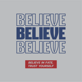 Heather Gray Believe Hoodie