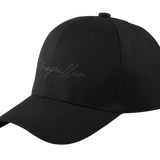 Gorra Curva Stealth Cursiva Negro