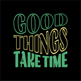 T-Shirt Good Things Negro