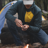 Light Gray Icon Curved Cap