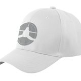 White Icon Curved Cap