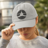 Light Gray Icon Curved Cap