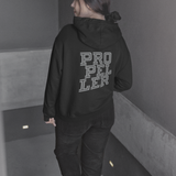 Black Uniblock Hoodie